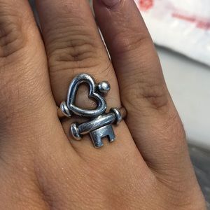 James Avery Key to my heart ring